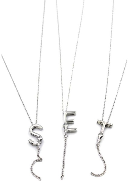 Uzak Şehir Harf Kolye - Gümüş