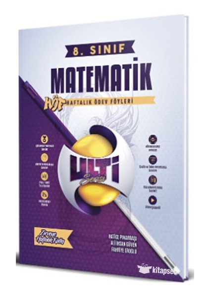 8. Sınıf Lgs Matematik Ulti Serisi Haftalık Ödev Föyleri Ulti Yayınları