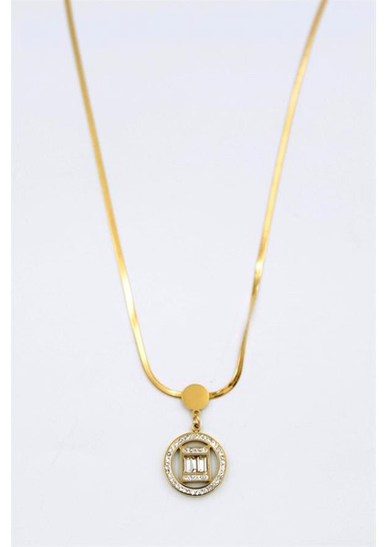 Baget Taşlı Kolye - Altın fiyatları