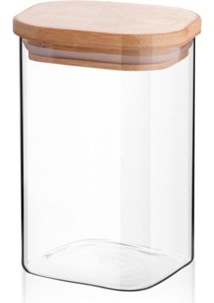 Kare Bambu Kapaklı Baharatlık 65X110 ROYALEKS-KVN32