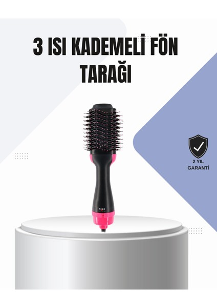 Oval Tasarımlı Profesyonel Fönlü Saç Şekillendirici, Parlak ve Şık Görünüm Sağlar