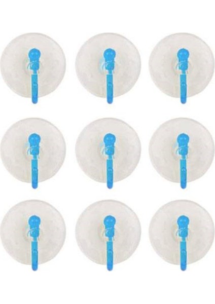 9'lu Eko Vantuz Askı Şeffaf 2,5 cm ROYALEKS-SF-855