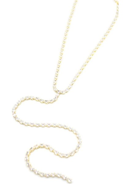 Taşlı Y Kolye - Altın fiyatları