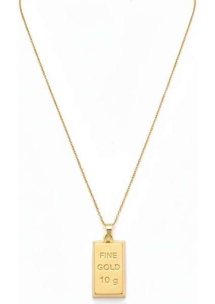 Külçe Altın Kolye - Büyük Boy - Altın fiyatları