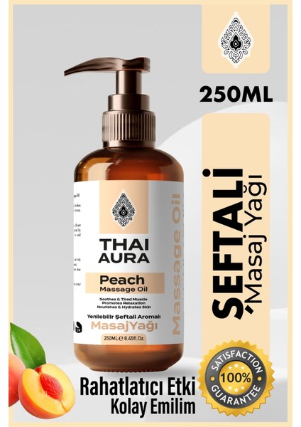 Aromaterapi Etkili Şeftali Aromalı Masaj Yağı 250ML – Afridizyak Etkili Rahatlatıcı ve Bakım fiyatları