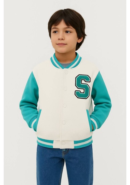 Boomber Kolej Ceket Sharfi Işlemeli