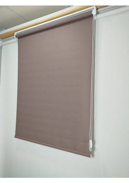 Kahverengi Güneşlik Stor Perde - Ev Ofis Perdesi modelleri