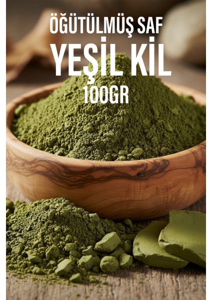 Saf Öğütülmüş Yeşil Kil 100 gr – Cilt Arındırıcı, Detoks ve Maske Için %100 Doğal fiyatları