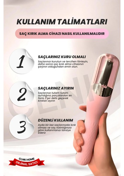 Saç Kırık Alma Cihazı, Renkli ve Şık Tasarım, Kolay Kullanım fiyatları