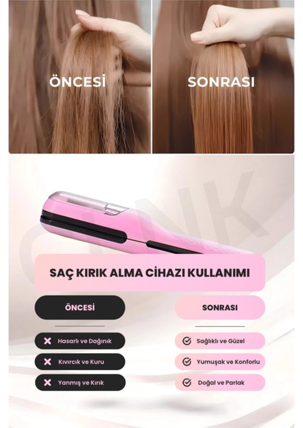 Saç Kırık Alma Cihazı, Renkli ve Şık Tasarım, Kolay Kullanım modelleri