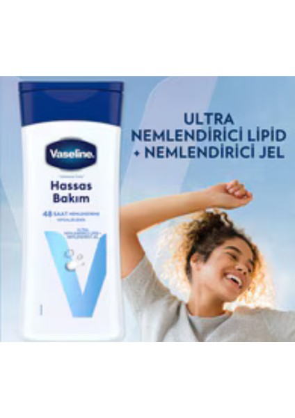 Vücut Losyonu Hassas Bakım – Kuru, Çok Kuru ve Hassas Ciltler Için Yoğun Nemlendirici, 200 ml
