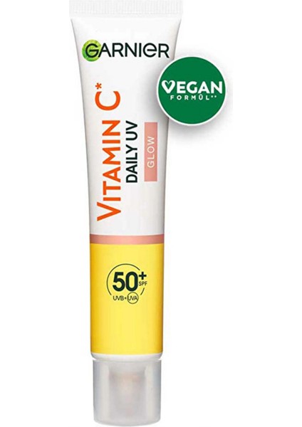 C Vitamini Parlak Güneş Koruyucu Yüz Kremi SPF50+ – Işıltılı Günlük Fluid Doku, 40 ml fiyatları