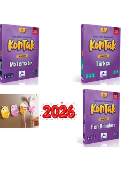 Kontak 6.sınıftürkçe-Matematik - Fenkonu Takip Denemeleri Set Fiş Tutuculu