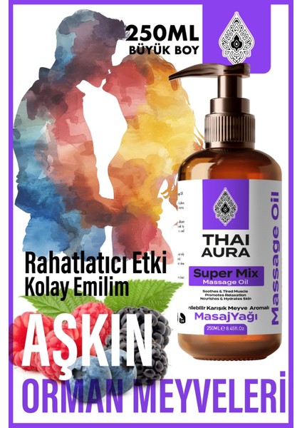 Karışık Meyve Aromalı Masaj Yağı 250ML – A.f.r.o.d.i.z.y.a.k Etkili Kayganşlatırıcı Masaj Yağı