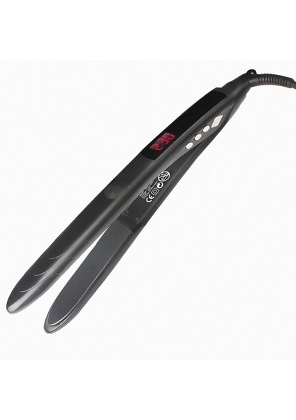 Isı Ayarlı Profesyonel Saç Düzleştirici, Erken Isınma, Siyah Renk