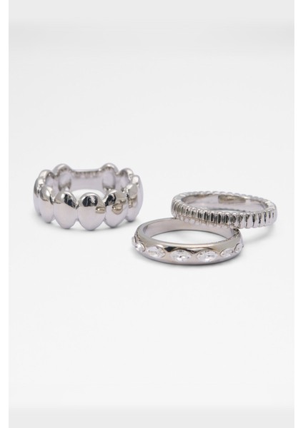 Bublle Kadın Yüzük - Metalik