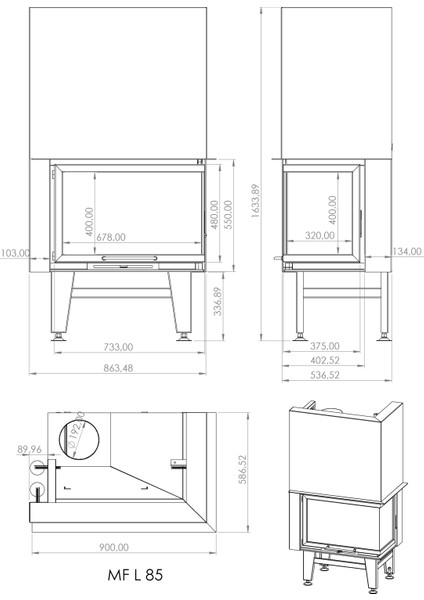 Mfl 85 (85 Cm'lik Şömine Haznesi) fiyatları