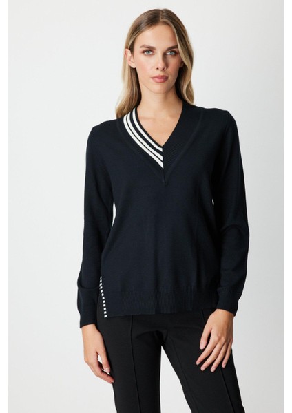 65378 Onteks V Yaka Yakası Ribanalı Kazak