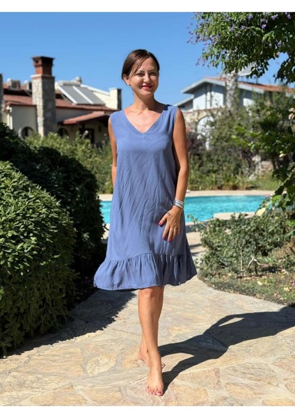 MLN16134 Viskon Alanya Elbise modelleri