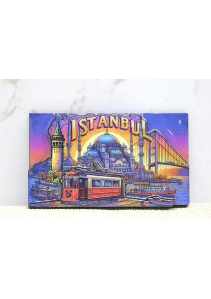 Ahşap Istanbul Temalı Magnet ALK4363