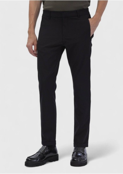 Siyah Düz Örme Jogging Fit Casual Pantolon modelleri