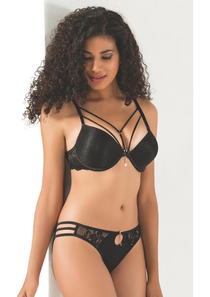 Silikonlu Taşlı Simli Sütyen Takım Kadın 5020 fiyatları