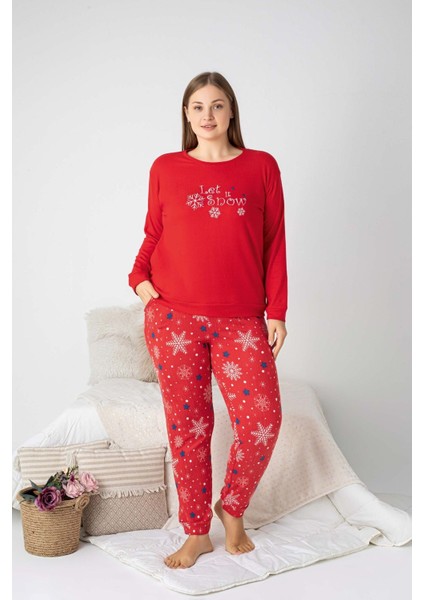 Kadın Bisiklet Yaka Düğmesiz Kışlık Termal Bilek Manşetli Jogger Uzun Kol Cepli Pijama Takımı fiyatları