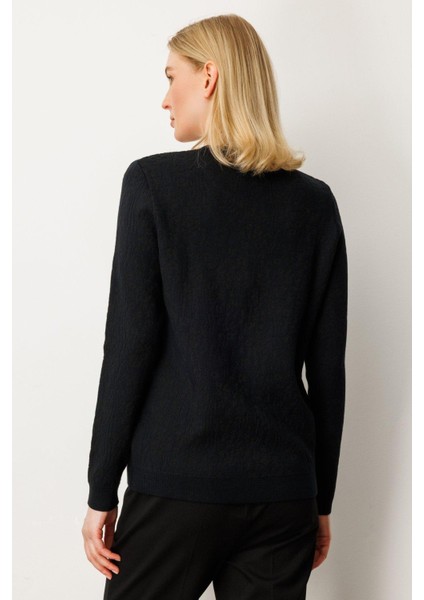 65368 Onteks Kazak Kendinden Desenli Önü Düğmeli modelleri