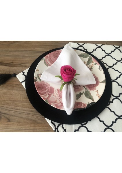 Sofra Sunum Seti Beyaz Moroccan Desenli Takım fırsatları