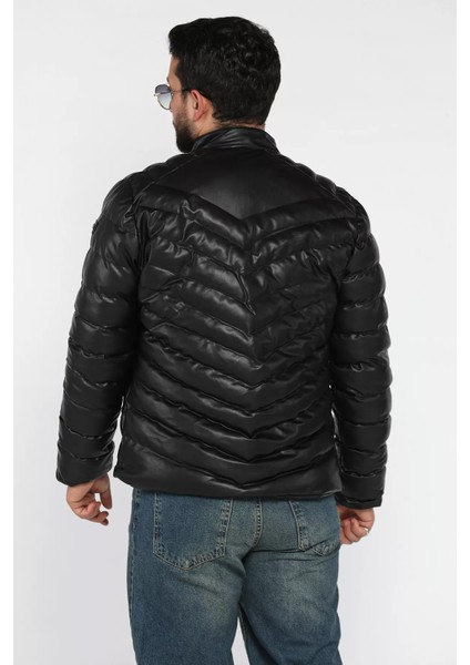 Erkek Astarlı Fermuarlı Deri Mont P-00018465 modelleri