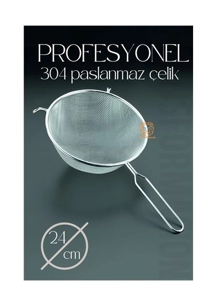 Bfs 24 cm Süzgeç 304 Paslanmaz Çelik