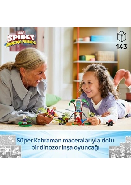 | Spidey ve Inanılmaz Arkadaşları Ağaç Ev Karargahında Spidey ve Gobby'nin Raptor Savaşı 11200-4 Yaş ve Üzeri Erkek ve Kız Çocuklar Için Yaratıcı Oyuncak Yapım Seti (143 Parça) modelleri