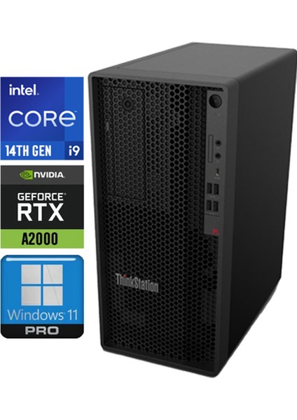 Dws Thinkstation P2 I9-14900K 64GB 2tb SSD 12 GB RTXA2000 W11P Iş Istasyonu 30FR003YTR 007