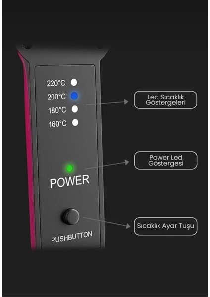 Seramik Kaplı Pembe Saç Düzeltici, Şık ve Hafif Kullanım fiyatları