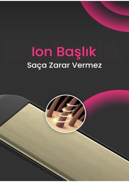 Seramik Kaplı Pembe Saç Düzeltici, Şık ve Hafif Kullanım indirimleri