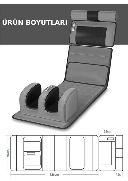 Katlanabilir Elektrikli Tam Vücut Isıtmalı Masaj Yatağı Boyun Masaj Cihazı Ayak Masaj Cihazı fiyatları