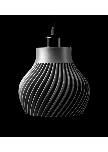 Ridged Pendant Lamp – Siyah Modern Avize fırsatları