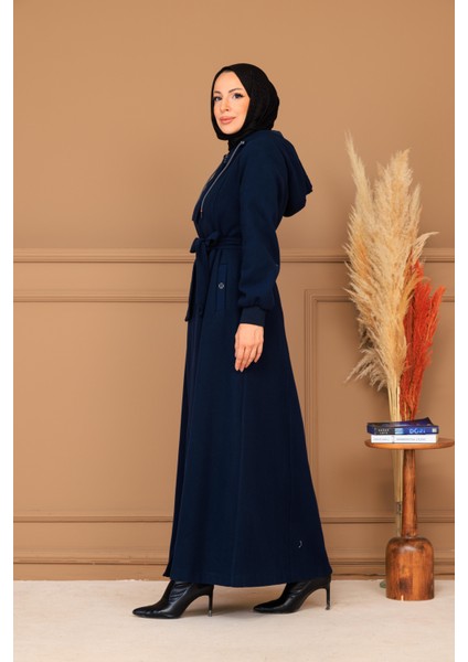 Kışlık Kadın Kaşe Pardesü Kapşonlu 58008 fiyatları