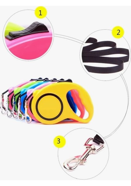 Otomatik Makaralı Köpek Gezdirmee Tasması 3 Metre fiyatları