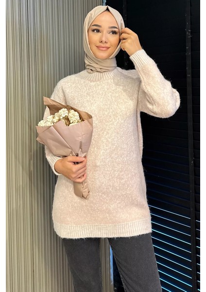 Bisiklet Yaka Çift Renkli Tesettür Triko Tunik (S-M-L-Xl Beden Uyumludur.) P-00018415 fiyatları