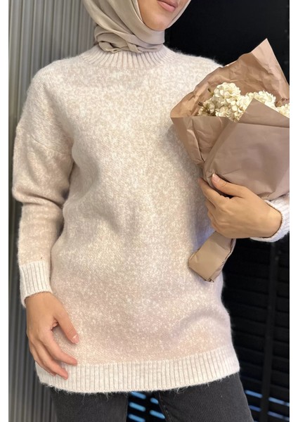 Bisiklet Yaka Çift Renkli Tesettür Triko Tunik (S-M-L-Xl Beden Uyumludur.) P-00018415 fırsatları