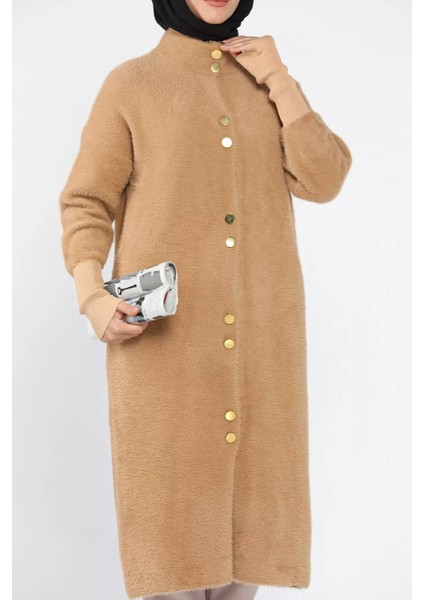Yumoş Iplik Tesettür Uzun Hırka P-00014475 modelleri