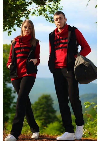 Kışlık Sevgili Kombini Kadın Üçlü Eşofman