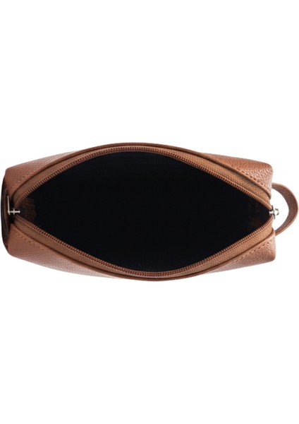 Tek Gözlü Suni Deri Kalem Çantası Taba modelleri