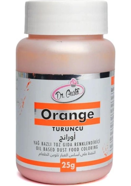 Yağ Bazlı Toz Boya Dr.gusto 25 gr Turuncu