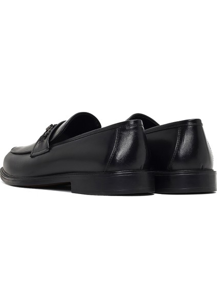 Erkek Siyah Tokalı Deri Loafer 25WFD664018 indirimleri