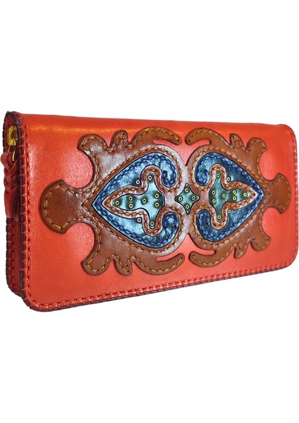 El Yapımı (Handmade) Çok Bölmeli Hakiki Deri Kadın Cüzdan Isfahan 40020 modelleri