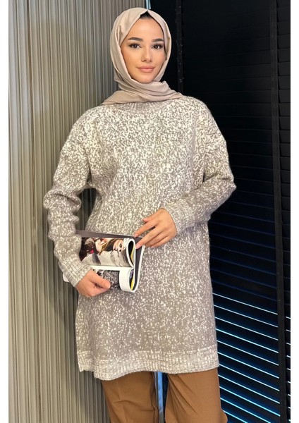 Bisiklet Yaka Çift Renkli Tesettür Triko Tunik (S-M-L-Xl Beden Uyumludur.) P-00018415 fiyatları