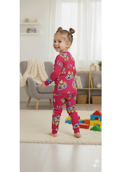 Kız Çocuk Pijama Takımı I Uzun Kollu Rahat Ev Giyim I Pamuklu - Yumuşacık Kız Çocuk Takım indirimleri