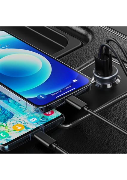 Araç Çakmak USB + Type-C Dönüştürücü Şarj Aleti Soketi ( 20W Hızlı Şarj Desteği - Oto Şarj Kesme ) modelleri